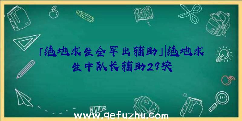 「绝地求生全军出辅助」|绝地求生中队长辅助29块